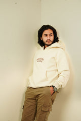 Escaping Matrix Beige Oversized Unisex Hoodie | RU013