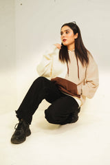 Three Tone Oversized Hoodie - Unisex
