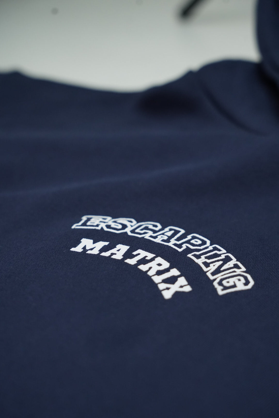 Escaping Matrix Navy Blue Oversized Unisex Hoodie | RU012