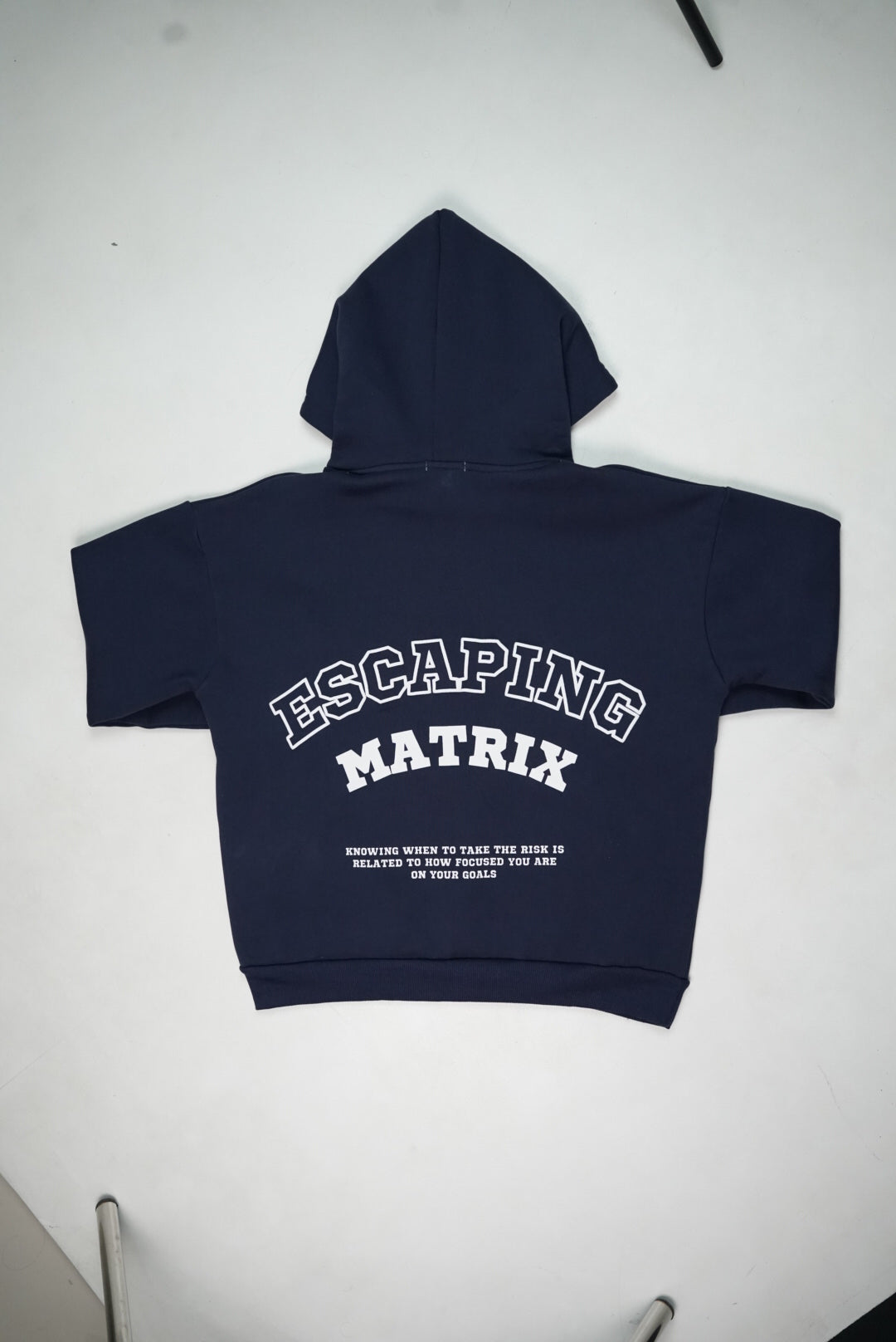 Escaping Matrix Navy Blue Oversized Unisex Hoodie | RU012