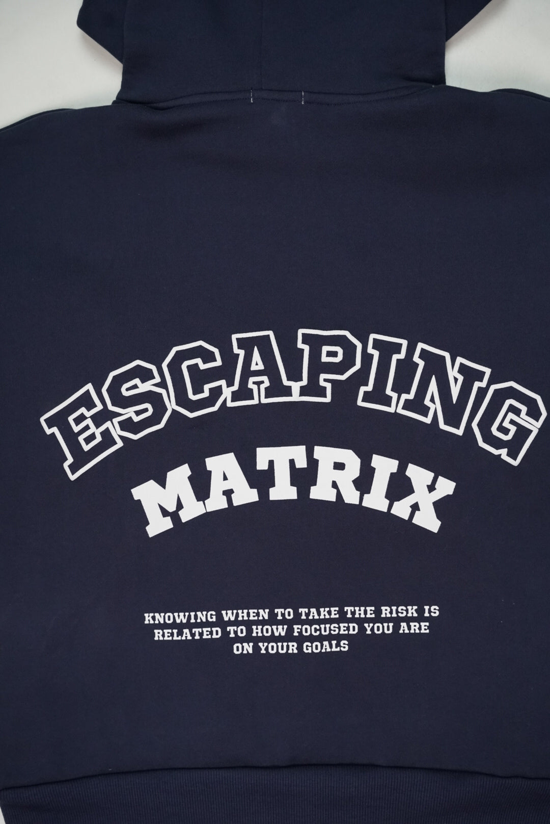 Escaping Matrix Navy Blue Oversized Unisex Hoodie | RU012